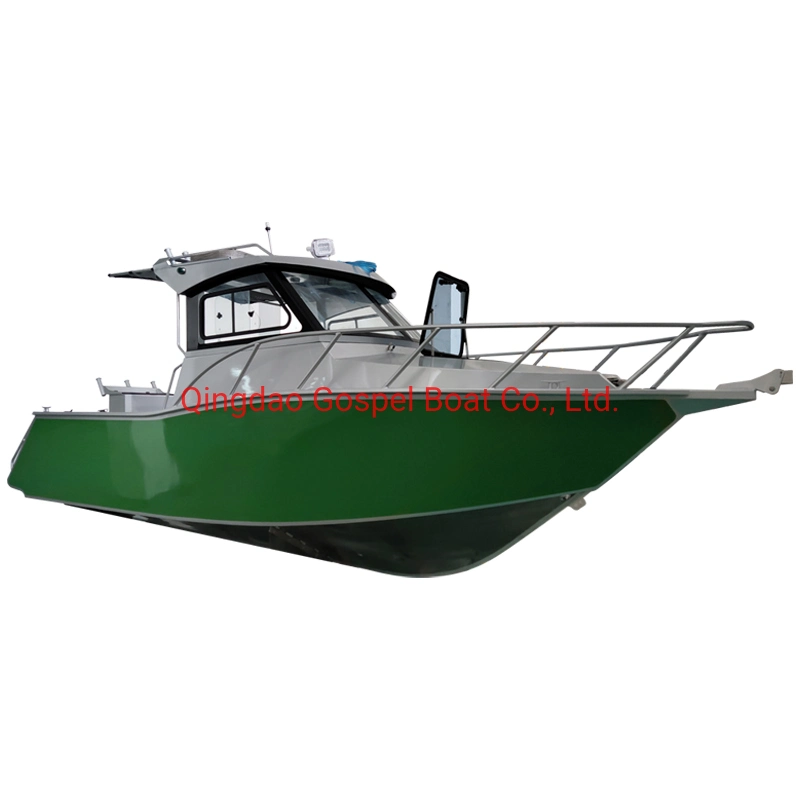 Gospel Boat 7,5m Embarcadero de pesca de aluminio Patrulla Barco Comercial Para la venta