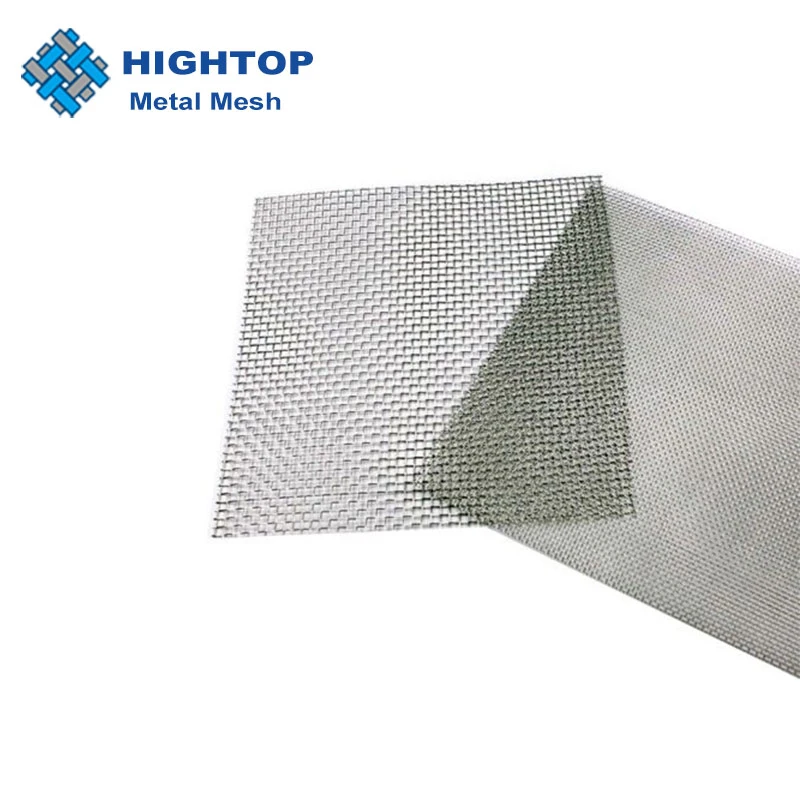 30 40 60 80 Mesh Plain Weave 410 430 Stainless Steel Wire Metal Mesh Screen Filtration Cloth