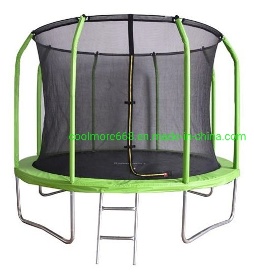 8/10/12/14FT Trampolines for Kids, Home Indoor Sports and Fitness, Outdoor Protective Net Playground, Diameter, Suitable for 4-5 People (Including Ladder)