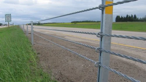 Câble barrière de câble sans matériau métallique utilisé, faible coût