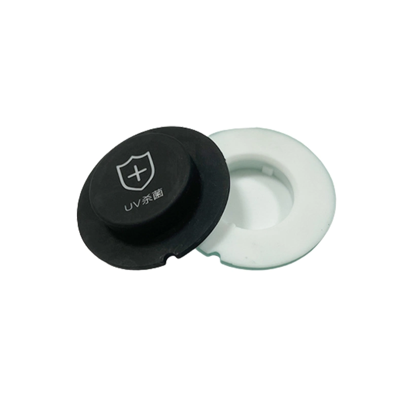 Black Color Painting Laser Etching/Engraving Power Push Covers Soft Silicone Rubber Buttons