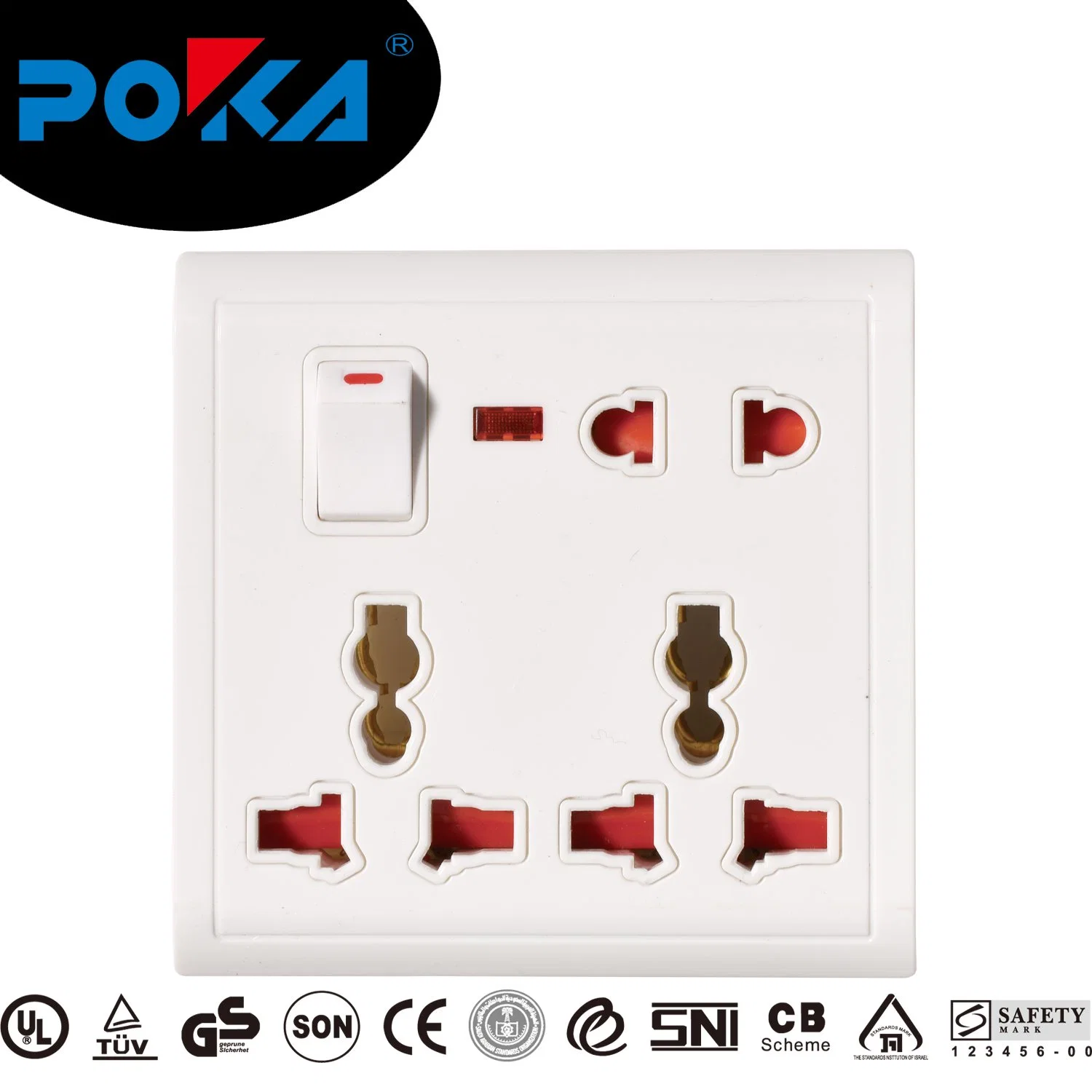 Conector hembra de pared estándar doble monopolar BS1363 precio de fábrica