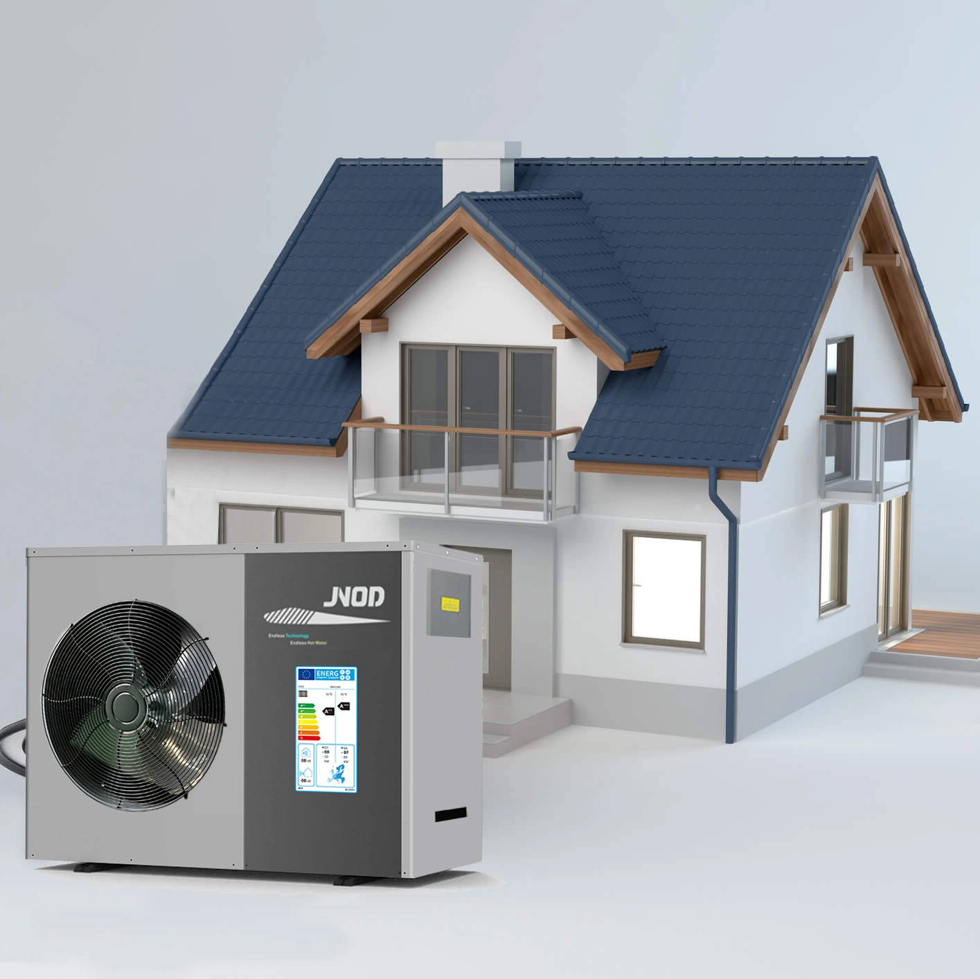 Jnod R290 Sg-Ready Pompe à chaleur air-eau monobloc prête pour le chauffage central à domicile, refroidissement et chauffage, 10kw 12kw 15kw 22kw.