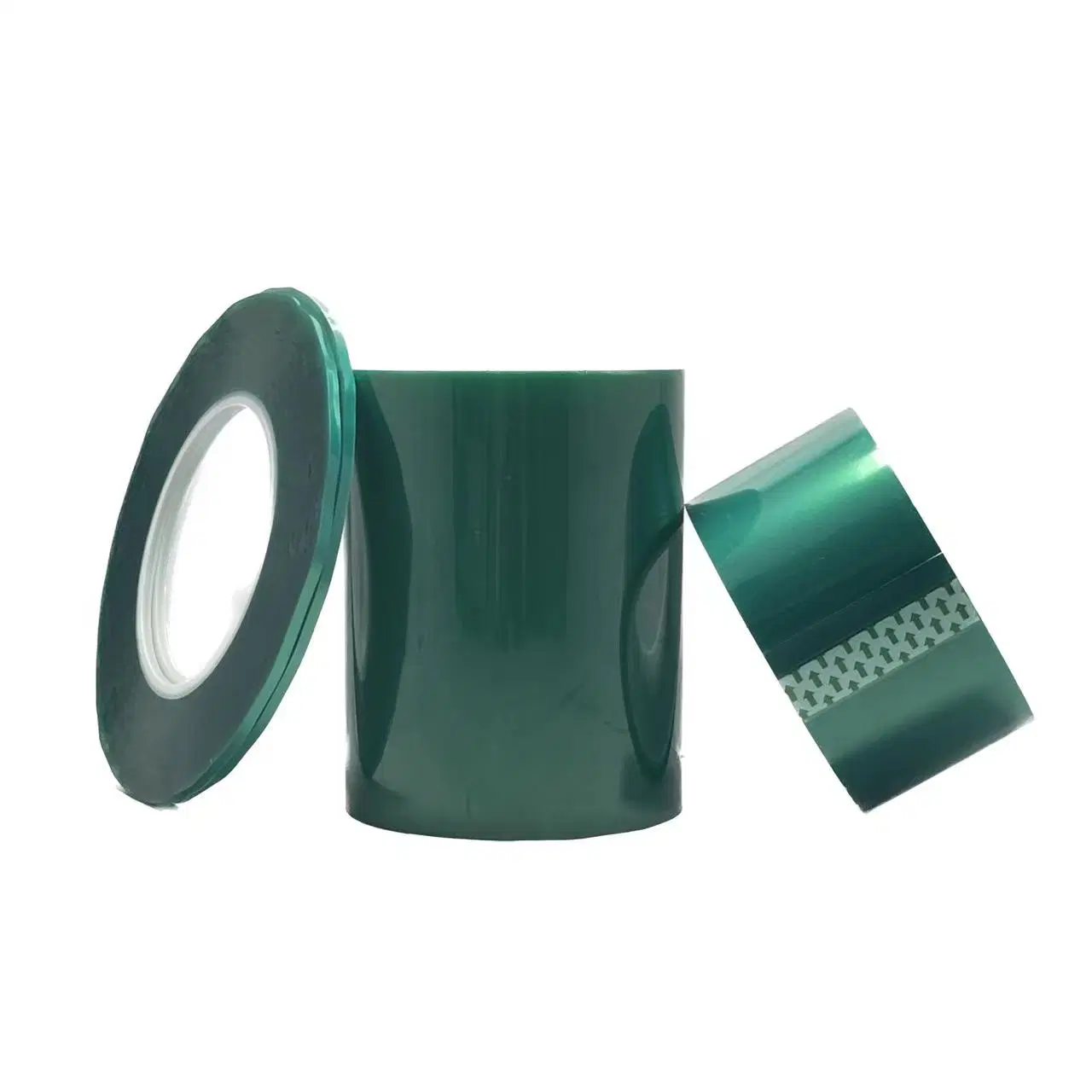 Heat Transfer ESD PCB Masking Tape Green 0.05mm Polyester Film Tape