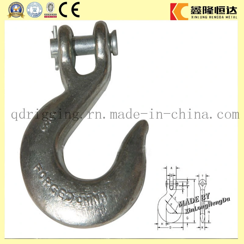 H321 Forged Steel Us Type Clevis Slip Hook with Latch