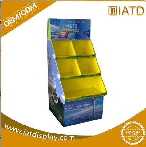 Corrugated Paper Exhibition Counter Retal Cardboard Display Box for Stores