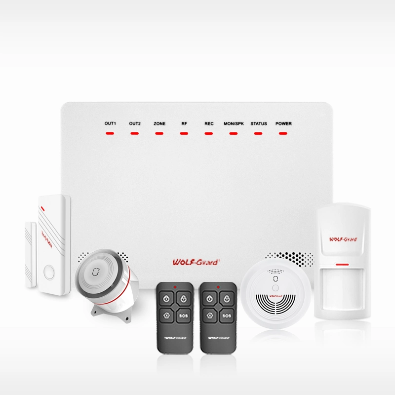 Home Wireless Intruder Security Burglar GSM Alarm System with APP Operation Function