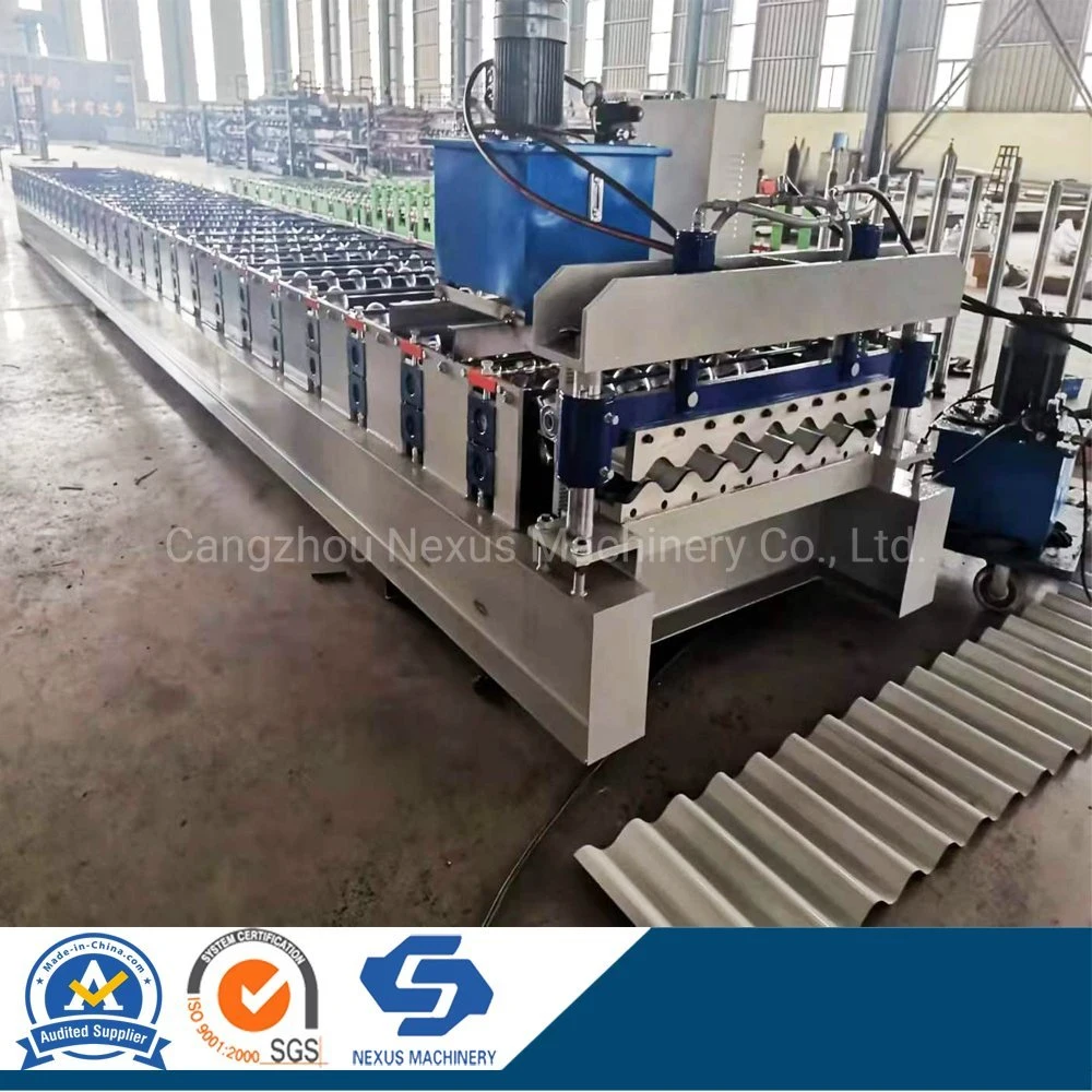 Cameroon Iron Corrugated Galvanized Steel Roofing Sheet Roll Forming Machine