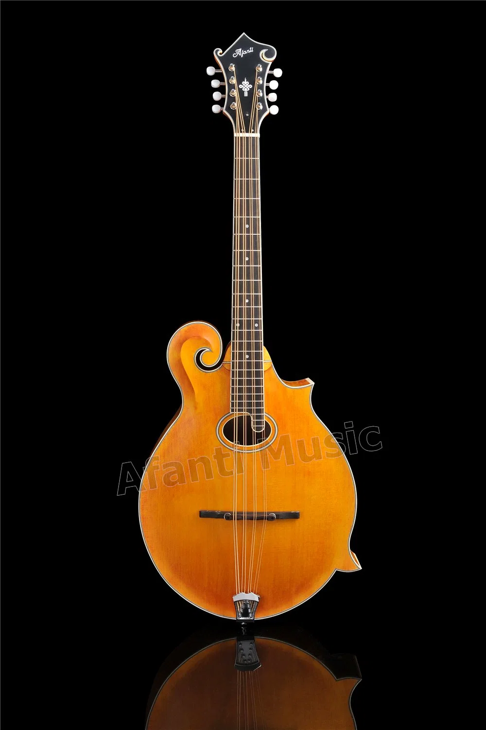 Afanti Solid Spruce Top / Solid Flamed Maple Mandocello