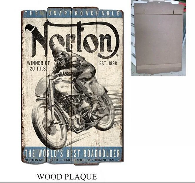 Wooden Decorative Plaque Wall Wood Newest Style Board with&#160; Motorcycle