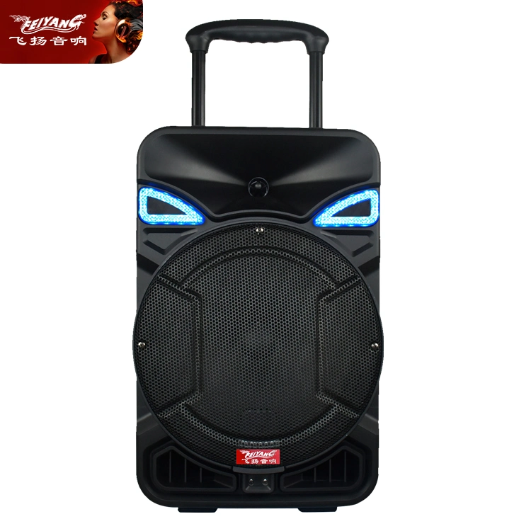 Deluxe Grande Enceinte Karaoké Extérieure avec Trolley Bluetooth DJ Party Haut-parleurs Équipement Sonore/Amplificateurs/Enceinte Audio