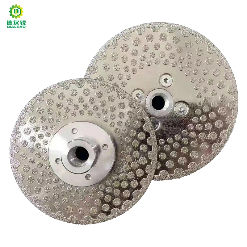 Dialead 4.5" 115mm Electroplated Diamond Cutting & Grinding Blade M14 Thread Single Side Coated Diamond Saw Disc