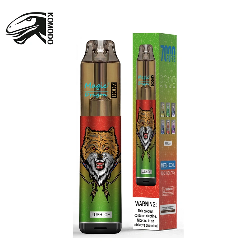 Magic Dragon 7000 Puffs VAPE sabor fruity Disposable cigarrillos electrónicos Lápiz VAPE