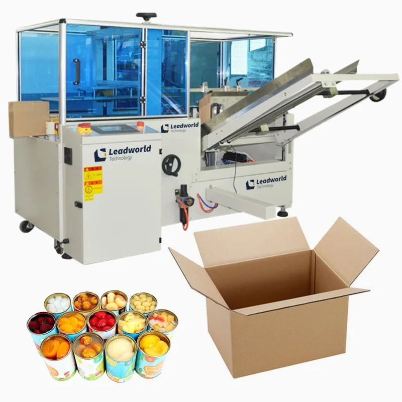 Robotic Palletizer Packaging Line Carton Sealer Automatic Tape Case Carton Erector Product