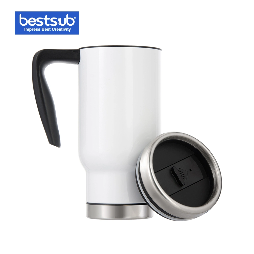 17oz Travel Mug W/ Plastic Insert (White) (B4QC5)