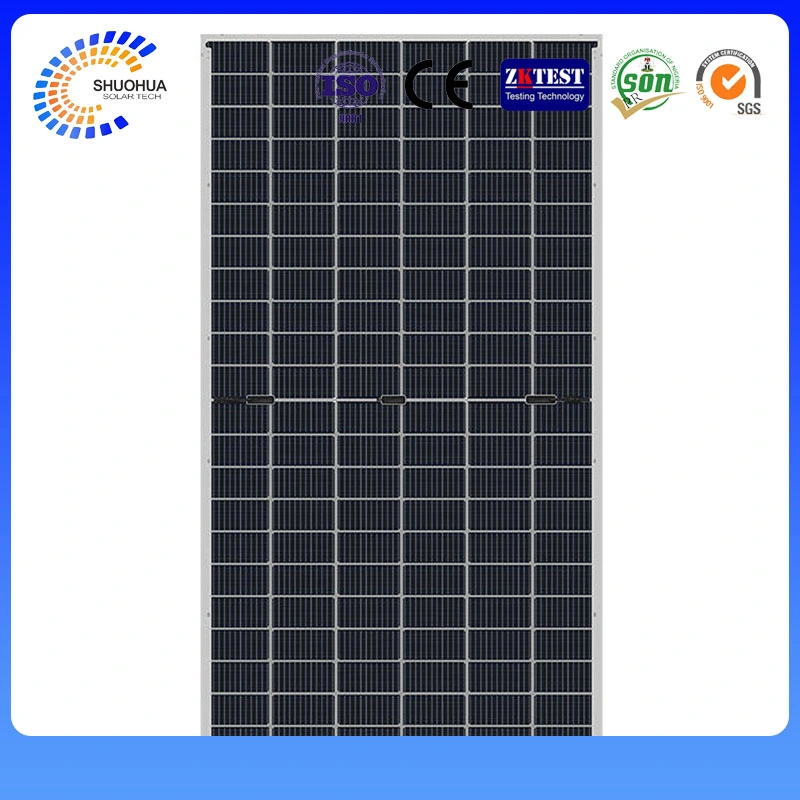 Solar Panel All Black 690W 695W 700W 132cells Mono Half Cell Solar Panel Black Frame Promotional Stock Shm685W Photovoltaic Solar Panel