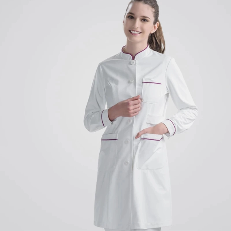 Hot Sale Fashion Nurse Uniform/Cotton White Medical Scrubs /Hospital Uniform