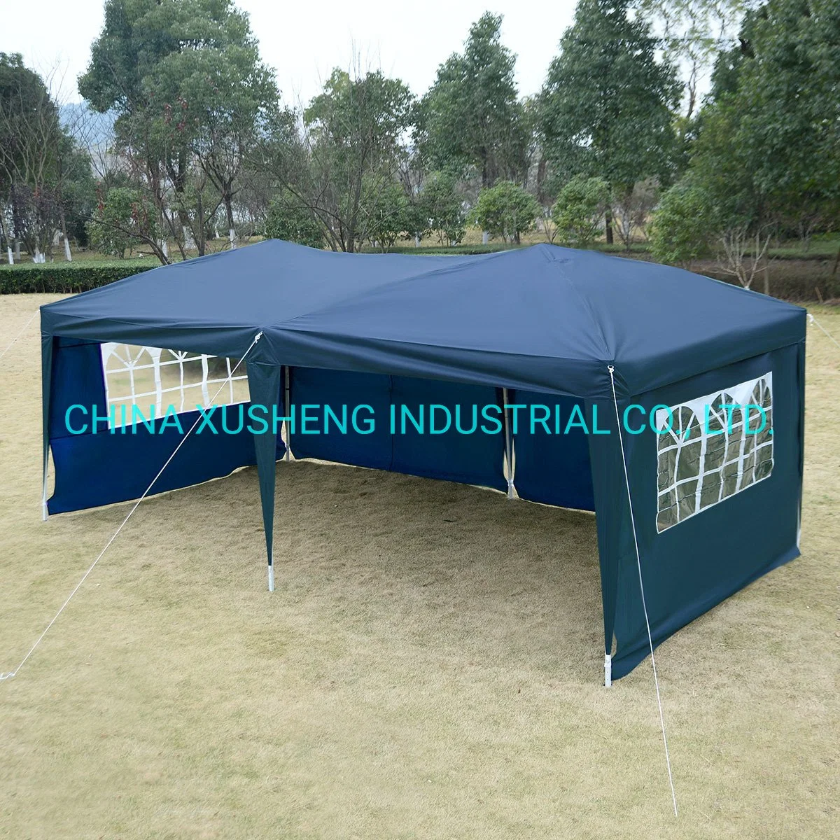 Assembly Garden Gazebo Party Tent with 6 Side Walls Outdoor Use for Event