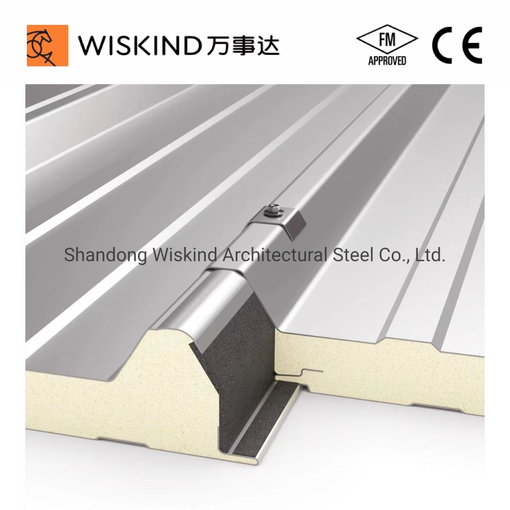 Low Cost Roof/Wall PU Sandwich Panel for Steel Prefab Construction Building/Workshop/Warehouse