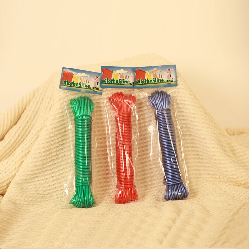 PVC + High - Strength Polyester Yarns Clothesline for Outdoor Use