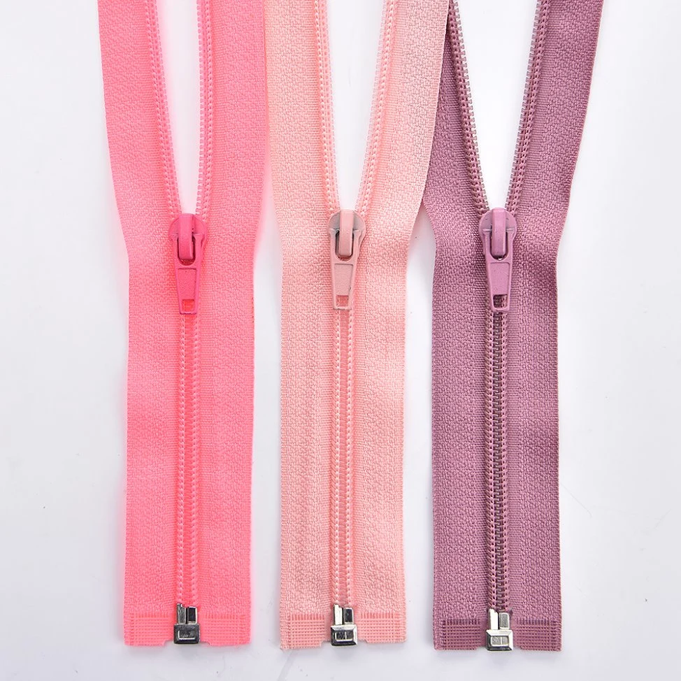 Atacado colorido 3 # 5 # 7 # 8 # 10 # nylon Zipper aberto Extremidade para vestuário