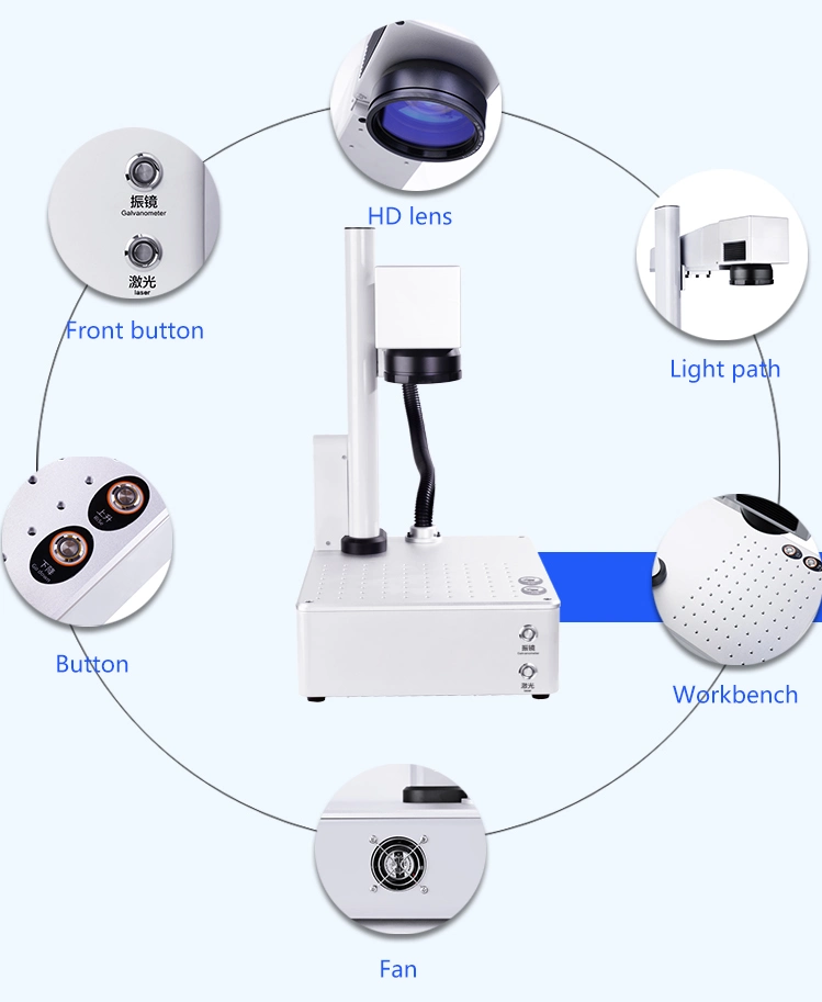 High-Quality 20W Mini Type Portable Laser Marking Barcode Engraving Machine