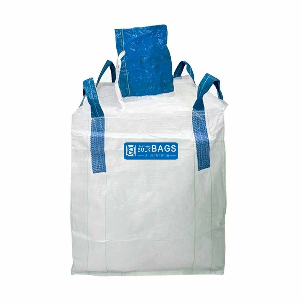 Hesheng 1.5ton FIBC Jumbo Big Bulk Bag Super Sacks Packing Plastic Garbage Waste Packaging PP Woven Bags for Sale
