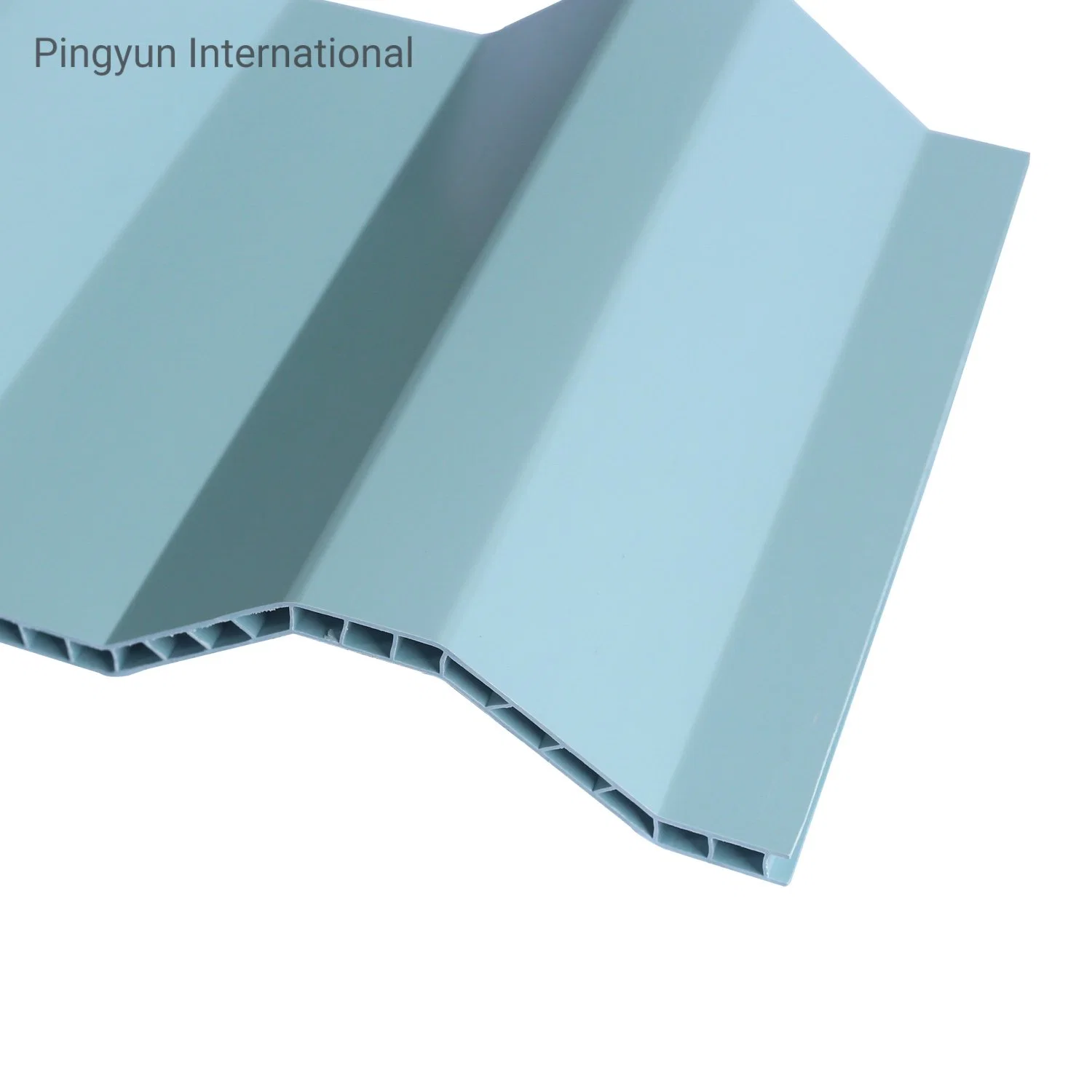 ASA Coated PVC Hollow Roof Tiles for Ceramic Plain ورقة سقف بلاستيكية مموجة من الطين مسطحة لملابس واقية من الحريق مواد ملونة من ألواح السقف Twinwall