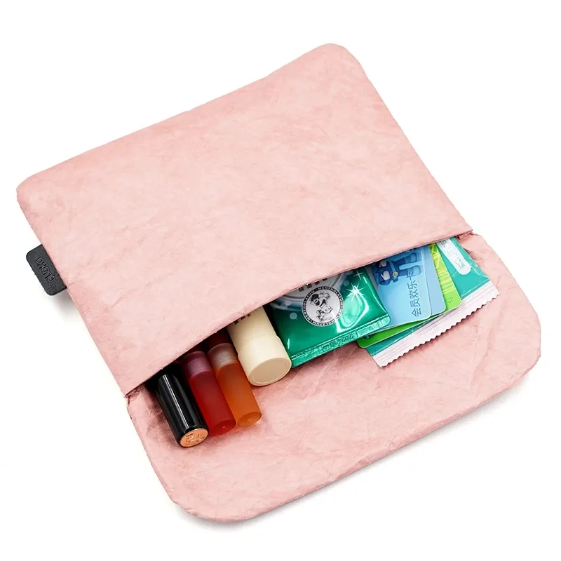 Coin Purse Cosmetic Sanitary Napkin Tyvek Paper Bag Girl Portable Aunt Towel Storage Pack Travel Earphone Organizer Pouch Bags