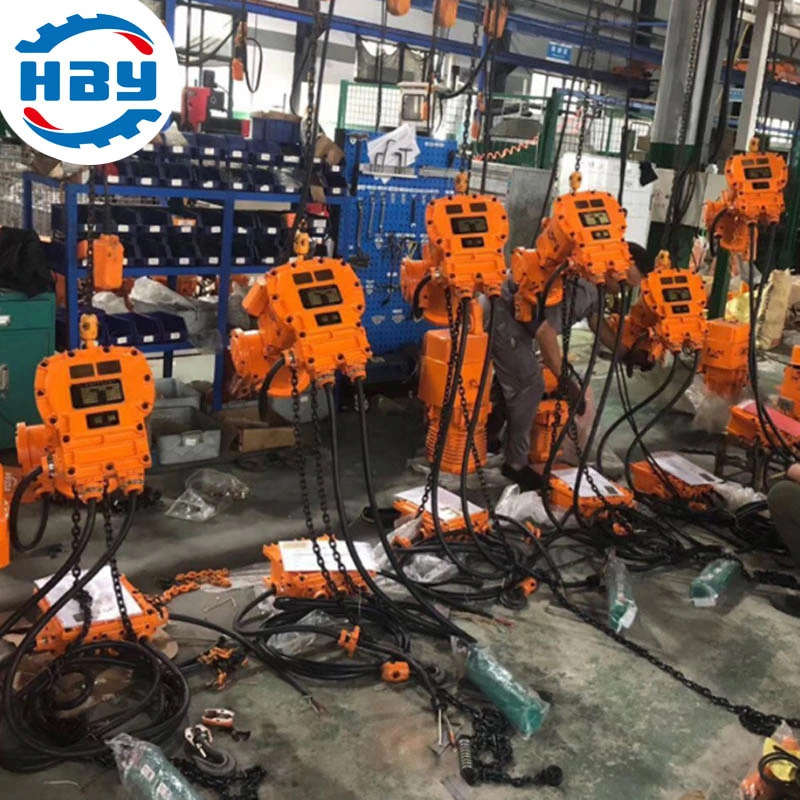 3 Tons Explosion-Proof Electric Chain Hoist for Mining/Warehouse/Wharf/Hotel/Shopping Mall/Building Site