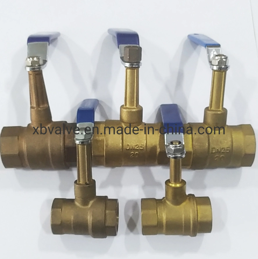 Fábrica da China Bronze Air-Condition High Handle Ball Valve (válvula de esfera de punho elevado