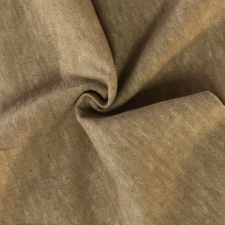 Natural Dyed Hemp Organic Cotton Fabrics in Brown Color (ND-0346-0002)