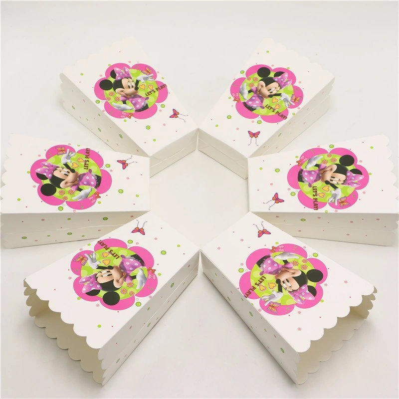 Kids Birthday Party Minnie Mouse Decoration Set Party Supplies Paper Cup Plate Napkins