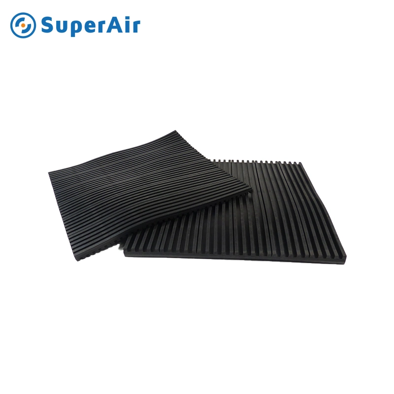 Hot Sell Anti Vibration Ribbed Waffle Pad Rubber Mat Industrial