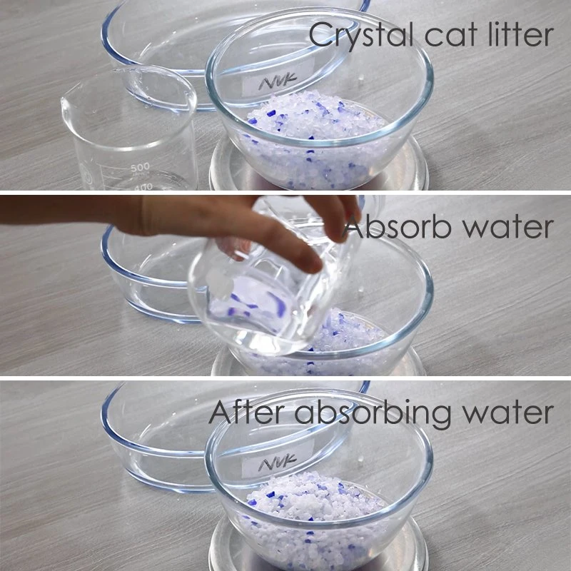 Ultra saugfähig staubfrei Weiß Blau Farbe Crystal Arena PARA Gato Silica Gel Cat Wurf Crystal Cat Sand