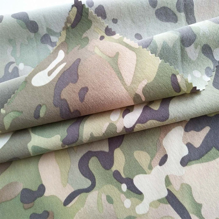 70d 125GSM Infrared Remission Finish Screen Printing Nylon Spandex Stretchy Roll of Waterproof Camouflage Army Style Fabric Wholesale