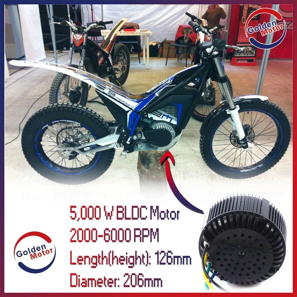 48V, 72V, 96V 10KW 5000rpm Flüssigkühlung Bürstenloser BLDC-Motor mit Controller für Elektromotorrad Motorrad (BLDC HPM10KA)