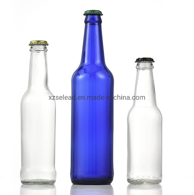 Amber Glass Beer Bottle Beverage Drinking Container with Crown Lid OEM 650ml