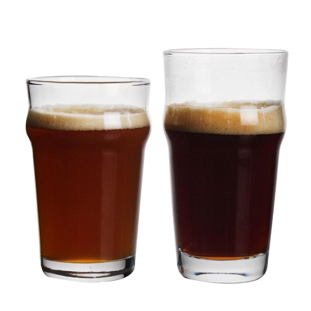 Hot Sell Simple Shape Glas Beer Cup, Anpassen Logo Bier Glas Becher