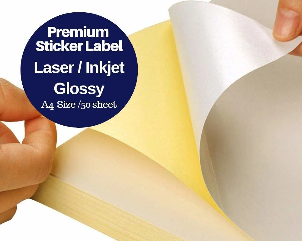 Durable Long Lasting Glossy A4 Self Adhesive Paper Printing Shipping Label Sticker