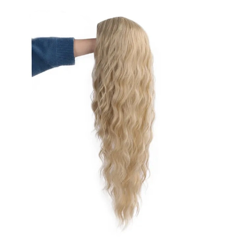 High quality/High cost performance Wholesale/Supplier Long Curly Wavy Blonde Synthetic Hair Wigs Heat Resistant for Women