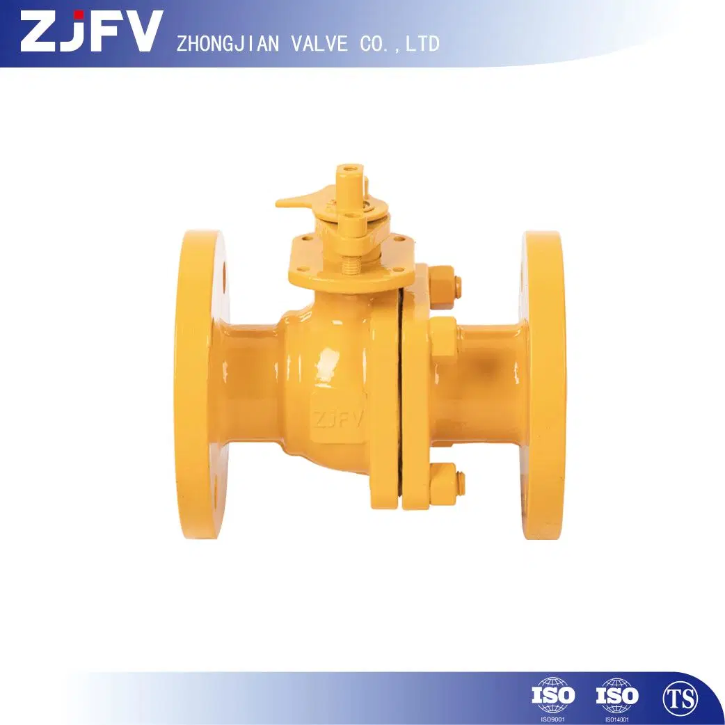 API 6D 2PC Carbon Steel Floating Steel Anti Static Gas Ball Valve