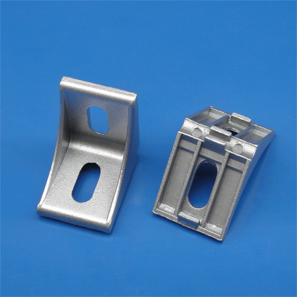 Zn-Alloy Gusset Element Slot 6 Corner Angle Brackets Connector Fasten Connector