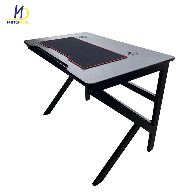 Usine chinoise avec dessus en bois/MDF RGB Mesa PC Gamer / Jeu / Ordinateur portable / Bureau / Table de jeu / Bureau Prix pour mobilier domestique / de bureau / de bar commercial.