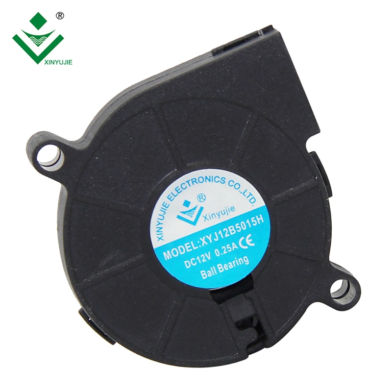 Mute Xyj5b5015m Silent 2/3/4 Pins Plastic Centrifugal Fan Customized Xyj12b5015h 5/12/24V DC Blower Fan 51X51X15mm