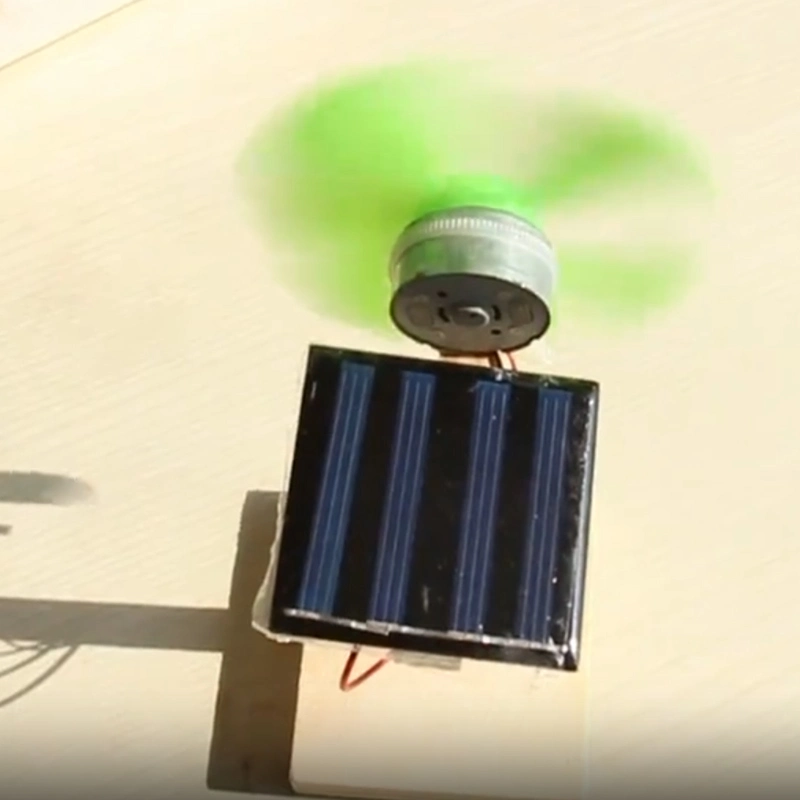 Ventilador Eléctrico Solar DIY del circuito de la física de los niños de educación Kit experimento Estudiante de juguete para niños física