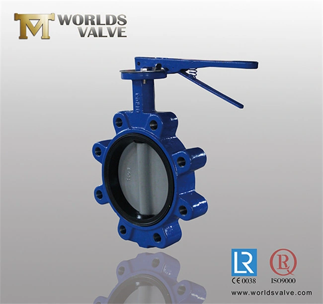 Hand Lever Lug Screw Thread End Type Butterfly Valves Carbon Steel Body