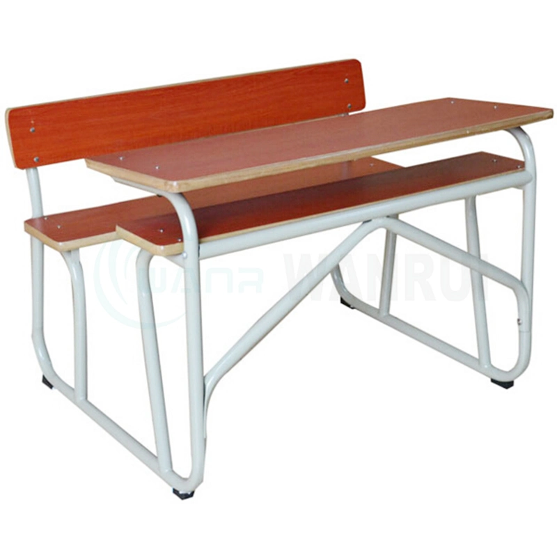 Africa Double Wooden School Bench Seat Classroom School Desk Furniture