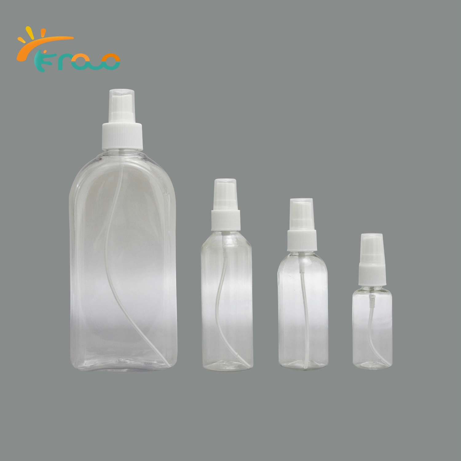 Wholesale spray transparente mano OEM higienizador botellas de plástico atomizador