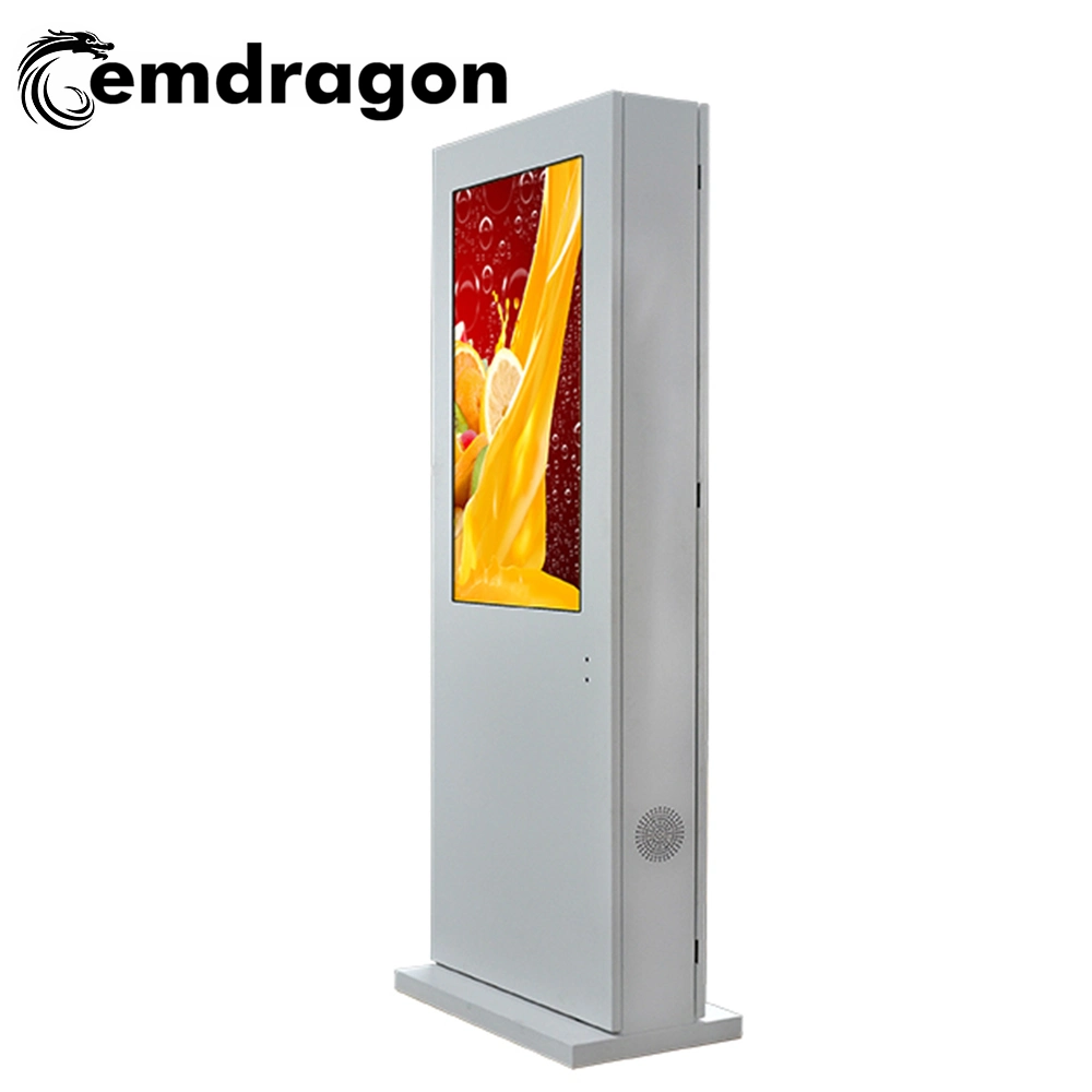 Outdoor LED Display 43 Inch Digital Signage Air-Cooled Vertical Screen Floor Highlighting Outdoor LED Screen